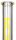ROOR Glasbong 18,8er H 55 cm WS 5 mm; Fairmaster gelb ICE mit Kickloch