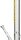 ROOR Glasbong 18,8er H 55 cm WS 5 mm; Fairmaster gelb ICE mit Kickloch