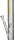 ROOR Glasbong 18,8er H 55 cm WS 5 mm; Fairmaster gelb ICE mit Kickloch