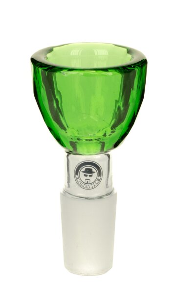 Heisenberg/Weedstar Glaskopf 18,8er - Diamond Bowl - Grün