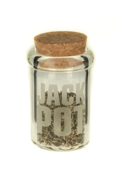 Glasbehälter mit Korken " Jack Pot"