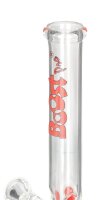 Boost Glasbong 14,5er - Bouncer - H 32 cm D 40 mm WS 5 mm - Rot/Klar - ICE