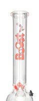 Boost Glasbong 14,5er - Bouncer - H 32 cm D 40 mm WS 5 mm - Rot/Klar - ICE