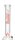 Boost Glasbong 14,5er - Bouncer - H 32 cm D 40 mm WS 5 mm - Rot/Klar - ICE