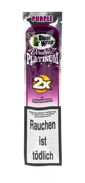Blunt Wraps Double Platinum - Purple (Traube)