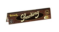 Smoking Brown - unbleached- King Size Slim - 33 Blättchen
