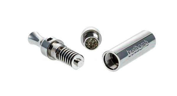 Metallpfeife Budbomb Original - silber - L 10,2 cm