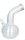 Glasbong Plain mit Bauch 14,5er H 23 cm D 40 mm