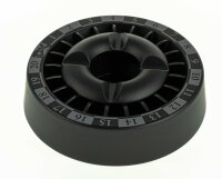 Aschenbecher "Roulette" Farbe: Schwarz - D 13,0 cm