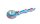 Holzpfeife "Bunte Formen" L 9 cm - versch. Farben