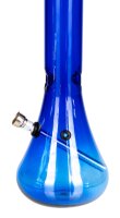 Acrylbong Blau "Erlenmeyerkolben" mit Eis H 32 cm D 4,0 cm