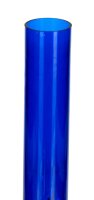 Acrylbong Blau "Erlenmeyerkolben" mit Eis H 32 cm D 4,0 cm