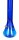 Acrylbong Blau "Erlenmeyerkolben" mit Eis H 32 cm D 4,0 cm