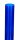Acrylbong Blau "Erlenmeyerkolben" mit Eis H 32 cm D 4,0 cm