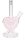GHODT Glasbong 18,8er auf 14,5er - Herz Bong - H 21 cm - Pink