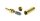 Metallpfeife Budbomb Original - gold - L 10,2 cm