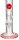 Boost Glasbong 18,8er - Cane Color - H 49 cm D 50 mm WS 5 mm - Rot/Blau/Klar