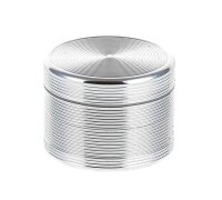 Metallgrinder "Ripped" Pollinator/Sieb H 37 mm D 45 mm - Silber