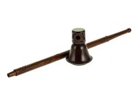 Purpfeife aus Rosenholz geschnitzt L 27 cm steckbar
