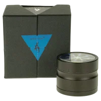 Thorinder Mini - Pollinator/Sieb Grinder H 42 mm D 50 mm - Farbe: Schwarz/Blau