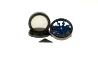 Thorinder Mini - Pollinator/Sieb Grinder H 42 mm D 50 mm - Farbe: Schwarz/Blau