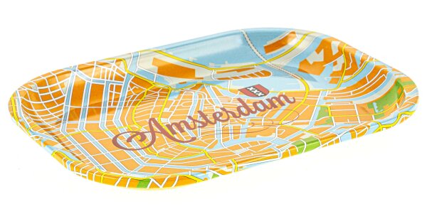 Rolling Tray "Amsterdam Map" 18x14 cm - Mini