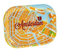 Rolling Tray "Amsterdam Map" 18x14 cm - Mini