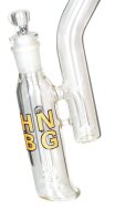 Heisenberg Glasbong 29,2er auf18,8er - Double Bubble Bong 3.0 - H 29 cm WS 5 mm 1x Dusch-Percolator
