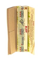 RAW Organic Hemp Connoisseur - unbleached - King Size Slim - 32 Blättchen + 32 Filtertips