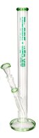 BamBamBhole Glasbong 18,8er H 46 cm gerader aufbau "Green Smoke"