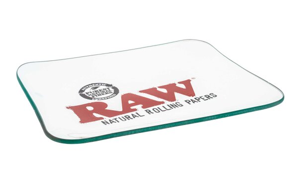 RAW Rolling Tray - aus Glas 32x26,5 cm - Limited Edition