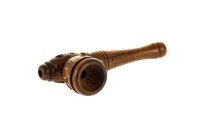 Holzpfeife/Kawumm L 8 cm - Rosenholz verziert
