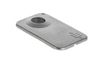 Metallpfeife Scheckkarte "Silver Palm Leaf" - Matt