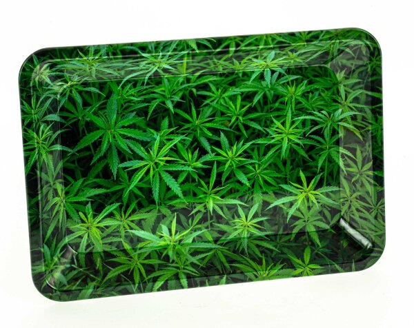 Rolling Tray "Leafs" 18x12 cm - Mini