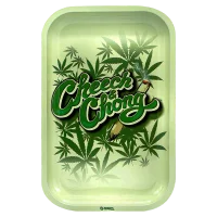 G-Rollz Rolling Tray - Cheech & Chong "Camo" Hanfblätter+Schrift - 17,5x27,5 cm - Small