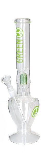 Greenline Glasbong 14,5er - mit Percolator - H 35 cm D 40 mm - ICE
