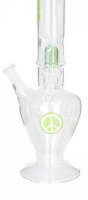 Greenline Glasbong 14,5er - mit Percolator - H 35 cm D 40 mm - ICE