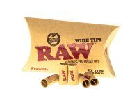 RAW Prerolled Tips Wide - Vorgerollte Filtertips - 21Stk.