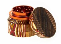 Black Leaf Pollinatorgrinder Holz/Metall D 60 mm H 60 mm - bunte Holzmaserung