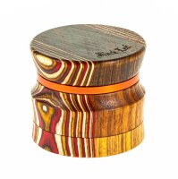 Black Leaf Pollinatorgrinder Holz/Metall D 60 mm H 60 mm - bunte Holzmaserung