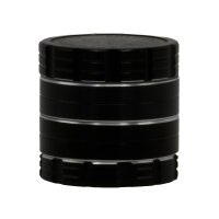 Grace Glass Pollinator Grinder - Ganesha, Om, Shiva Logo - Schwarz - D 50 mm