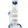 Thug Life Glasbong 18,8er - 4x Percolator (Honeycomb, Showerhead) - H 36 cm D51 mm - Blau - ICE