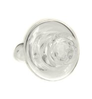 Carb Cap - Bella - Vortex Effekt - 6 Löcher D 18/34 mm H 50 mm - Klar/Farblos (Borosilikatglas)