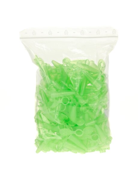 Reaktionsgefäß 1,5ml mit Deckel - 100er Pack - Transparent/Grün
