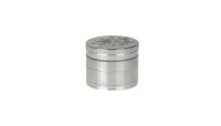 MetallPollinatorgrinder "Ich hasse Menschen - Ich mag Pflanzen" 4Tlg. - Silber - D 50 mm H 39 mm
