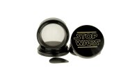 Pollinatorgrinder 4tlg. - Stop Wars - D 50 mm - Schwarz