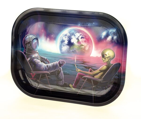 V Syndicate Rolling Tray - Blunt Orbit - 18x14x1 cm - Mini