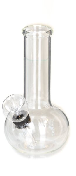 Glasbong Mini H 12,5 cm - Klar - runder Bauch