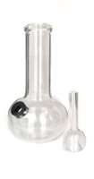Glasbong Mini H 12,5 cm - Klar - runder Bauch