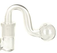 Glas Öl Adapter Aufsatz Kugel, gebogen NS 14,5